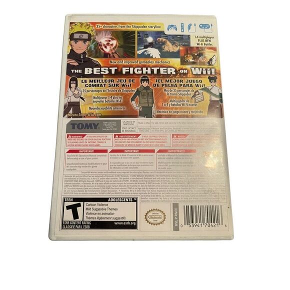Tomy Naruto Shippuden Clash of Ninja Revolution 3 - Nintendo Wii Video Game OS - Picture 6 of 11